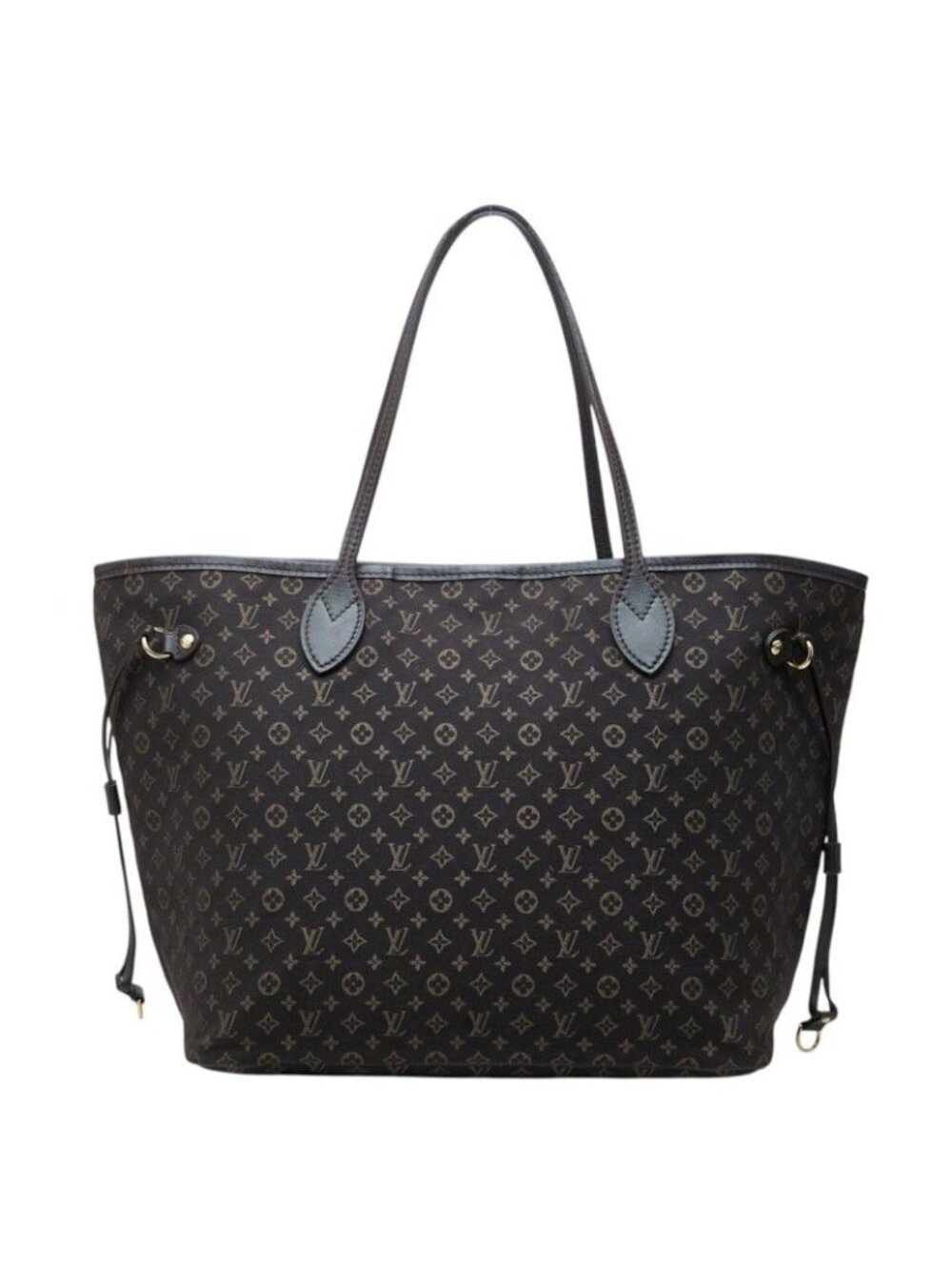 Louis Vuitton Monogram Idylle Neverfull MM Tote Bag Fusain Canvas Leather
